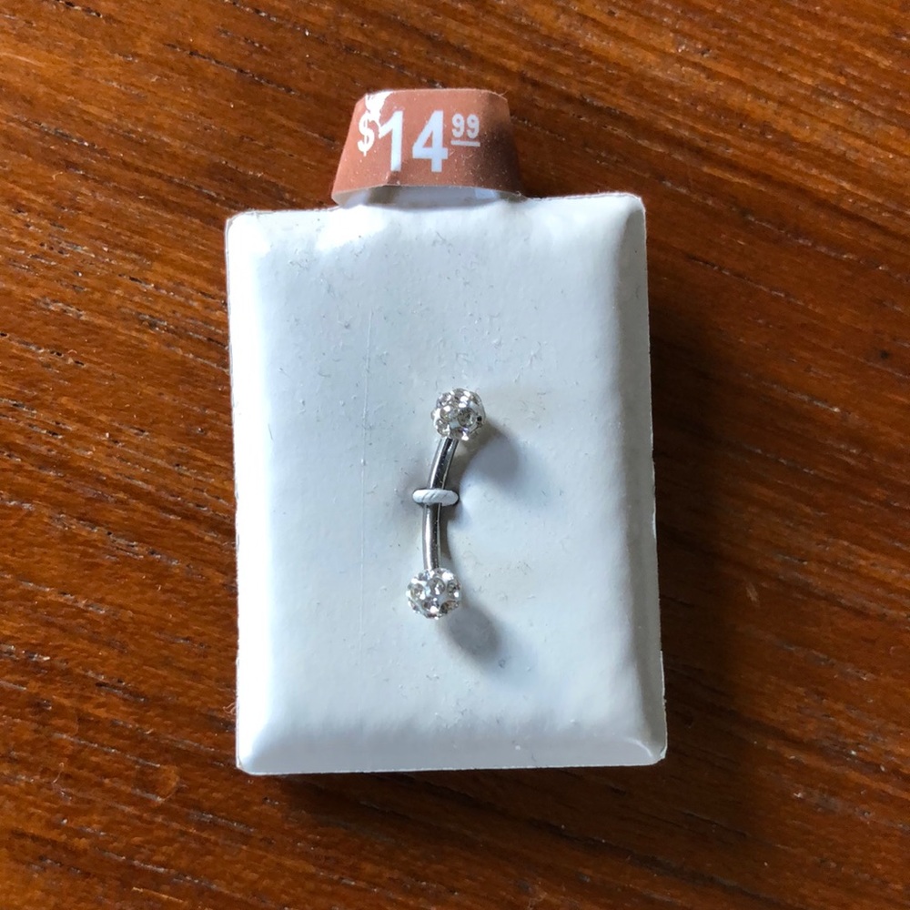 Cartilage piercing. Sterling silver.